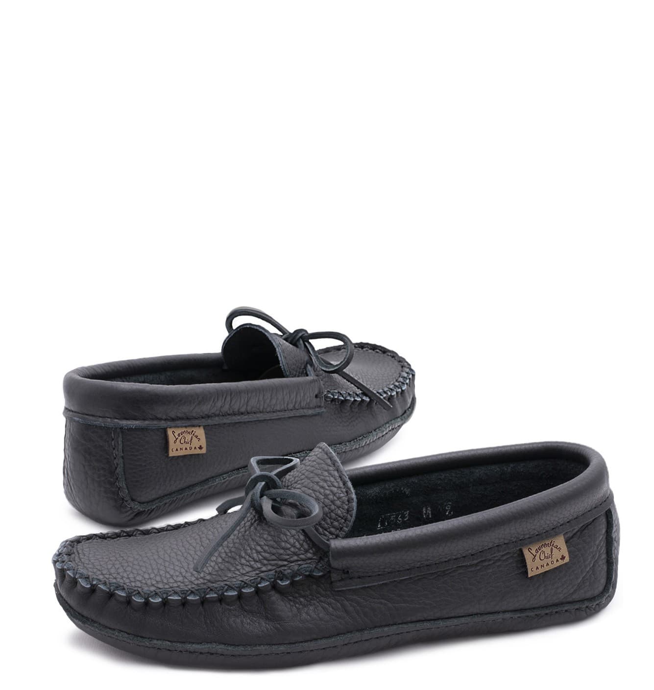 Mocassins, Semelle Double Ski Fait de Cuir Durable